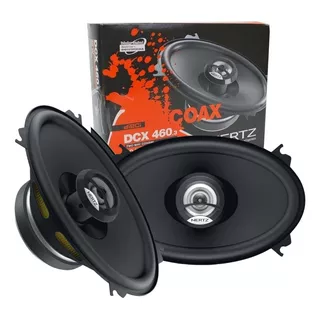 Par De Alto Falantes 4x6 Pol Hertz Coaxial Dcx460.3 80w Rms Cor Preto