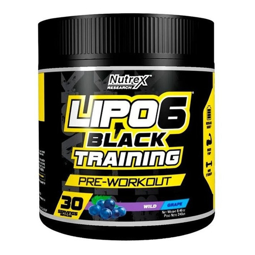 Nutrex Lipo 6 Black Training Pre Entreno X 240 G