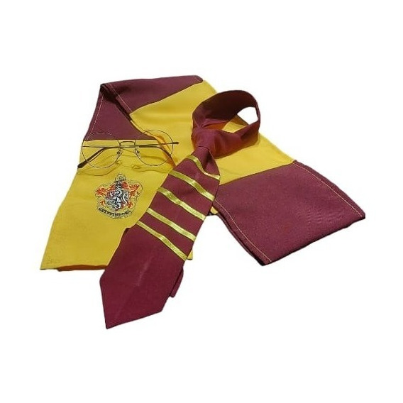 Accesorio Disfraz Harry Potter Incluye Bufanda, Lentes Y Corbata