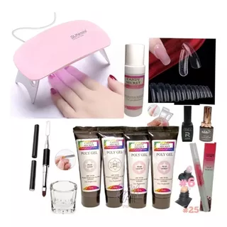 Kit Poly Gel Extensiones De Uñas 