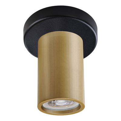 Aplique Plafon 1 Luz Bois Madera Apto Led Dicro Gu10 