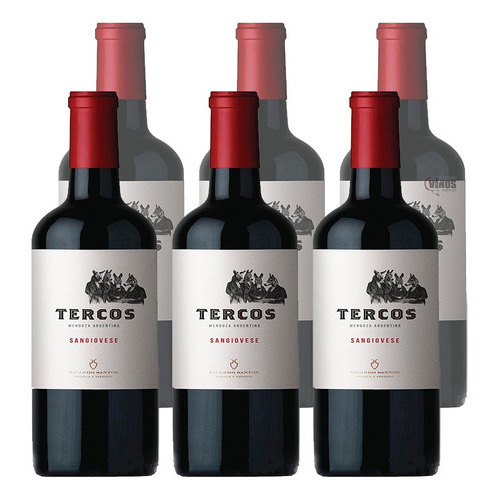 Vino Tercos Sangiovese Bodega Ricardo Santos Caja X6