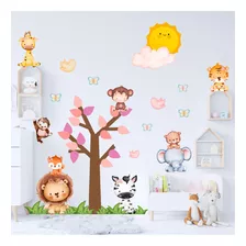 adesivo decorativo quarto infantil safari