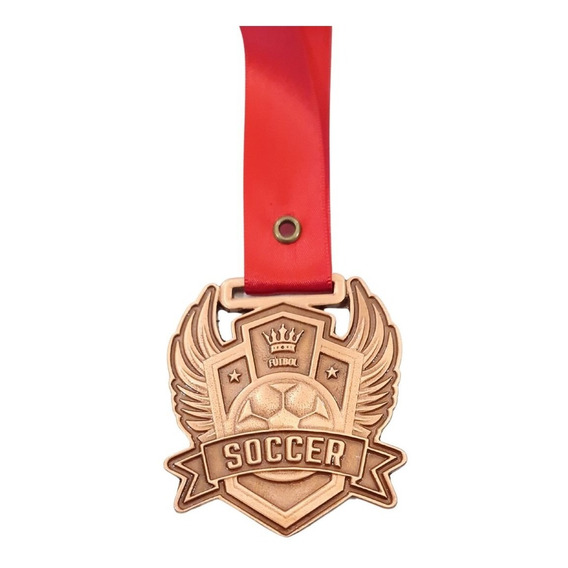 10 Medallas Deportivas Futbol Soccer Mg005