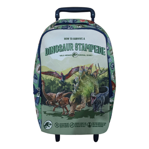 Mochila Infantil Jurassic World Carro Neopreno 37 X 29 Cm Diseño De La Tela Liso