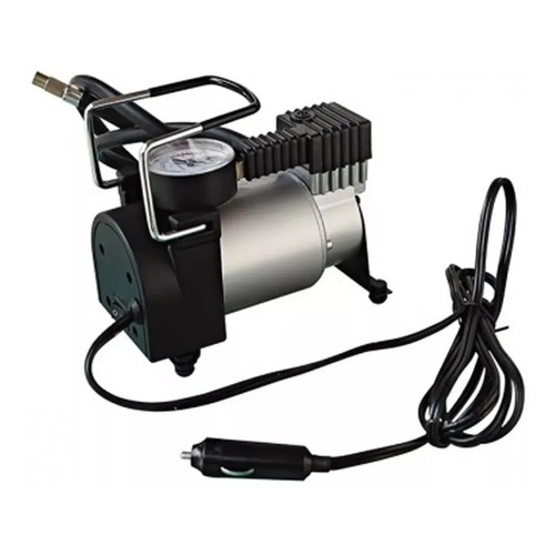 Compresor de aire mini a batería portátil Daza DZJB86 35L 150W 12V gris