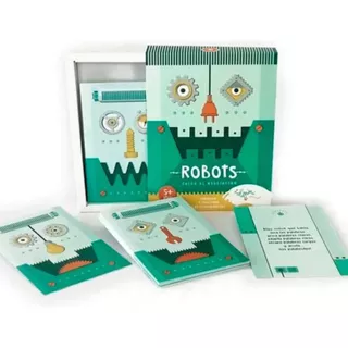 Juego Didactico Infantil De Trabalenguas Y Asociacion Robots