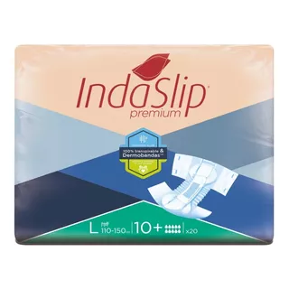 Pañal Para Adultos Indaslip Premium L10 X 80 Uni. Grande