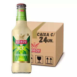 Bebida Askov Ice Com Vinho Branco Caixa Com 24 Un De 275ml
