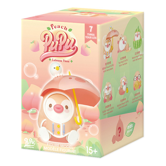 Miniso Blind Box Pingüinitos Pupu Peach 6 Cm