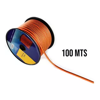 Cable Audio Bocina Transparente Reforzado 100 M Calibre 14