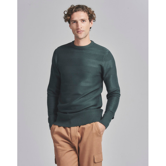 Sweater Verbier, Fantasia, Hombre, Algodón, Verde Osc.equus