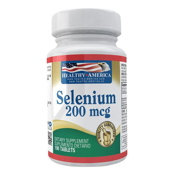 Selenium Healthy America 200mcg X 100 Tabletas