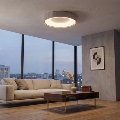 Plafon Led Nova 35w 809240bl Ø40cm C/control Blanco Blanco