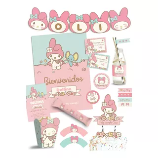 Kit Imprimible Kawaii Melody Pdf Con Textos Editables