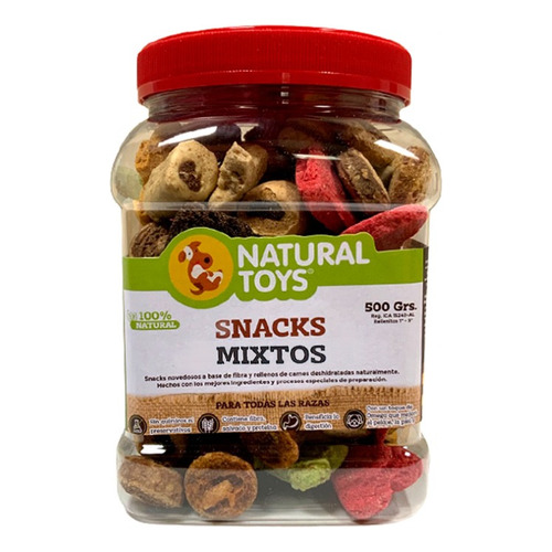 Natural Toys Snack Perro Mix 500g - Unidad