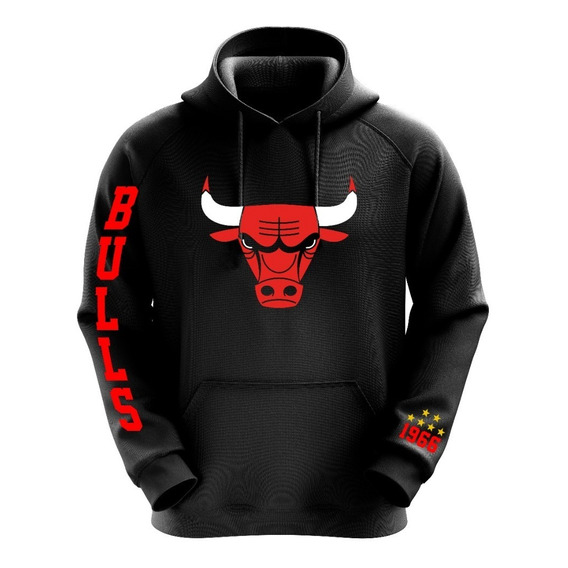 Poleron Negro Nba Chicago Bulls 