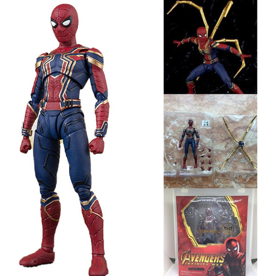 Figura De Acción Avengers Iron Spider-man Shf Infinity War D
