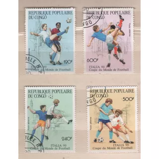 Serie Del Congo - Mundial De Fútbol - Italia 1990 - Usado