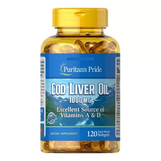 Cod Liver Oil 1000mg 120 Softgels Puritan's Pride