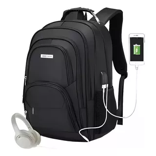 Mochila Viagem Grande Unissex Notebook Impermeável Usb Faculdade Escolar Reforçada