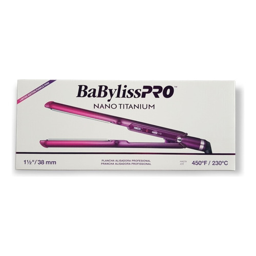 Plancha Babyliss Nanotitanium Degrade 1 1/2 Color Fucsia/Violeta