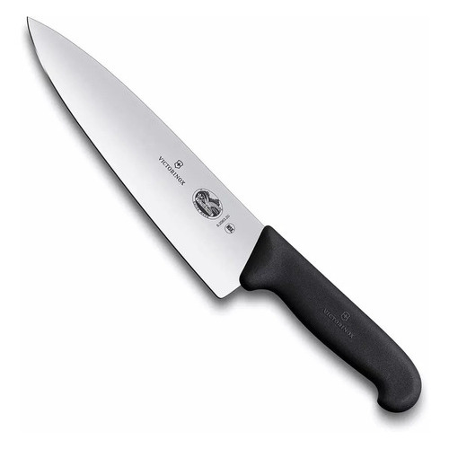 Cuchillo Fibrox Victorinox P/chef Hoja Ancha 20cm 5.2063.20 Color Negro