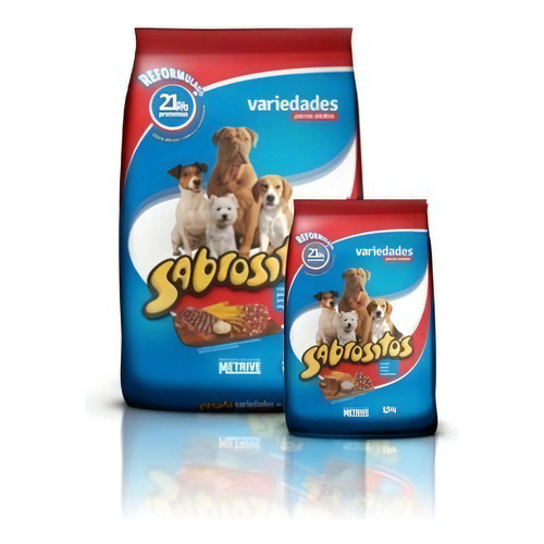 Alimento Sabrositos Variedades para perro adulto en bolsa de 15 kg