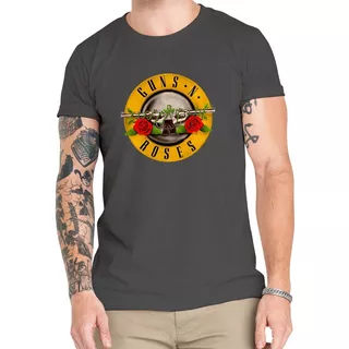 Polera Guns N Roses Rock Clásico Algodón Orgánico Mus63