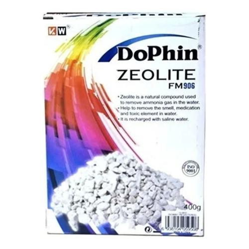 Dophin Zeolita 400g Material Filtrante Baja Amoníaco Acuario