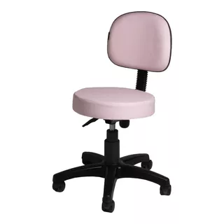 Cadeira Mocho Nice Secretaria Para Estética Rosa Bb