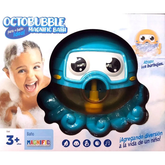 Juguete Para El Baño Burbujero Pulpo Octobubble Magnific P