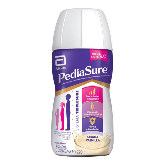 Pediasure Liquida Sabor Vainilla X 220ml. Caja De 24 U.