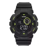 Relógio Masculino Digital Mormaii MO3415C8V Verde Preto 