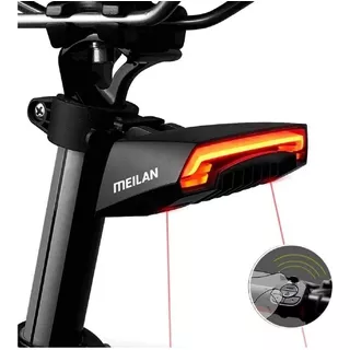 Luz Trasera Para Bicicleta Swb0702-002 Color Negro