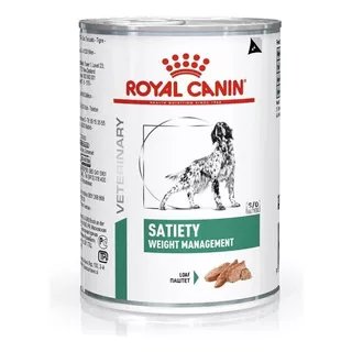 Alimento Royal Canin Veterinary Diet Canine Satiety Support Para Cão Adulto Todos Os Tamanhos Sabor Mix Em Lata De 410g