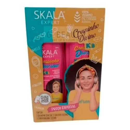  Duo Skala Shampoo + Acondicionador Crespinho Divino Kids