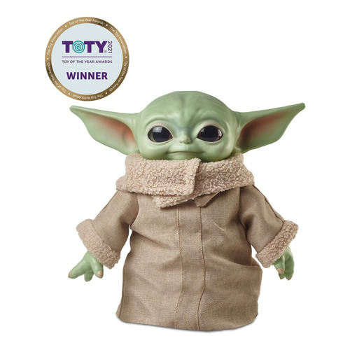 STAR WARS MATTEL, Peluche Grogu Vinil, Baby Yoda, Juguetes para Niño, 28cm, 3+ Años