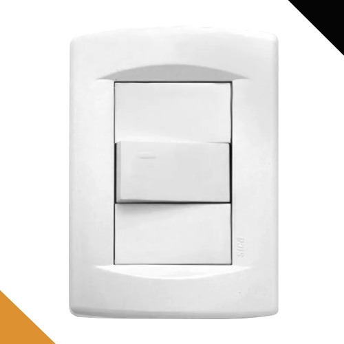 Llave De Luz Completa Sica Life Interruptor Combinado Blanco Corriente nominal 10 A Voltaje nominal 220V