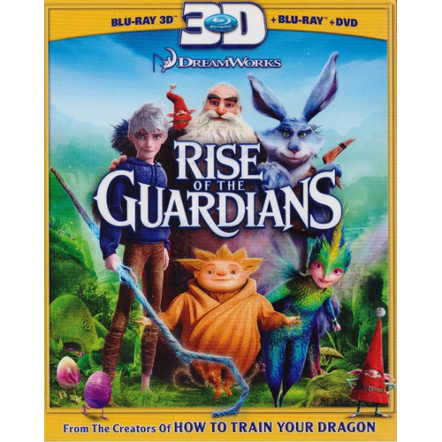 El Origen De Los Guardianes Pelicula 3d + Blu-ray + Dvd