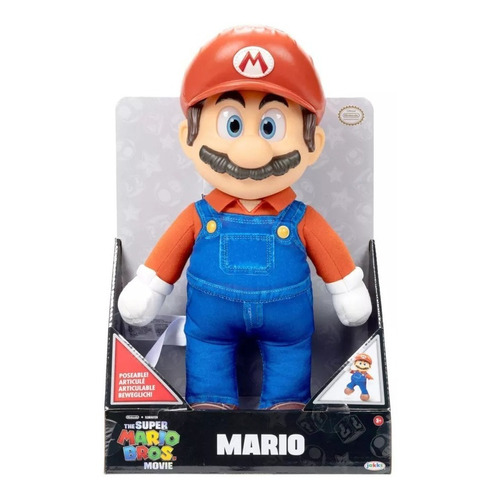 Super Mario Bros Movie Peluche Mario Articulado 35cm Jakks