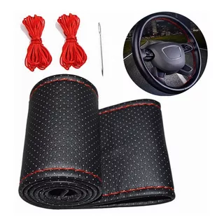 Funda Cubre Volante Cosido Antirresbalante Para Auto 38 Cm