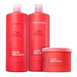 Kit Wella Brillance Profissional Original Com Sh - Cond - Mk