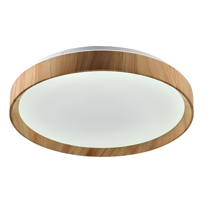 Aplique Plafón Led Bore Madera Con Control Cct Luz Desing Madera