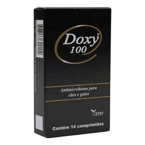 Doxy 100 Cepav Antimicrobiano para perros y gatos, 14 comprimidos