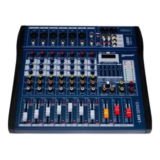 Mixer Mesa De Som 8 Canais Lexsen Lmx8usb Com Usb 110v/220v