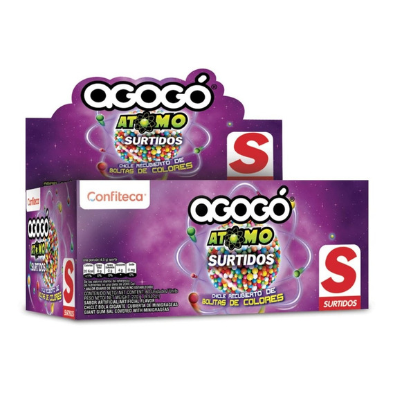 Chicle Agogo Atomo Surtido X60u