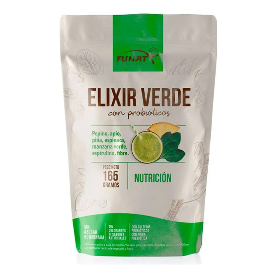 Elixir Verde Funat Con Probioticos X 165 - g a $305