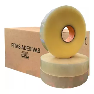 10 Rolos Fita Larga Durex 48mm X 1200m Para Fechar Caixas