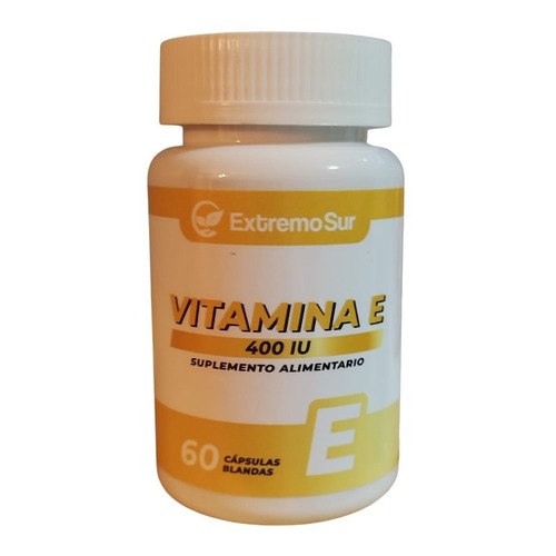Vitamina E 400 IU/ 60 Capsulas Blandas. Extremo Sur